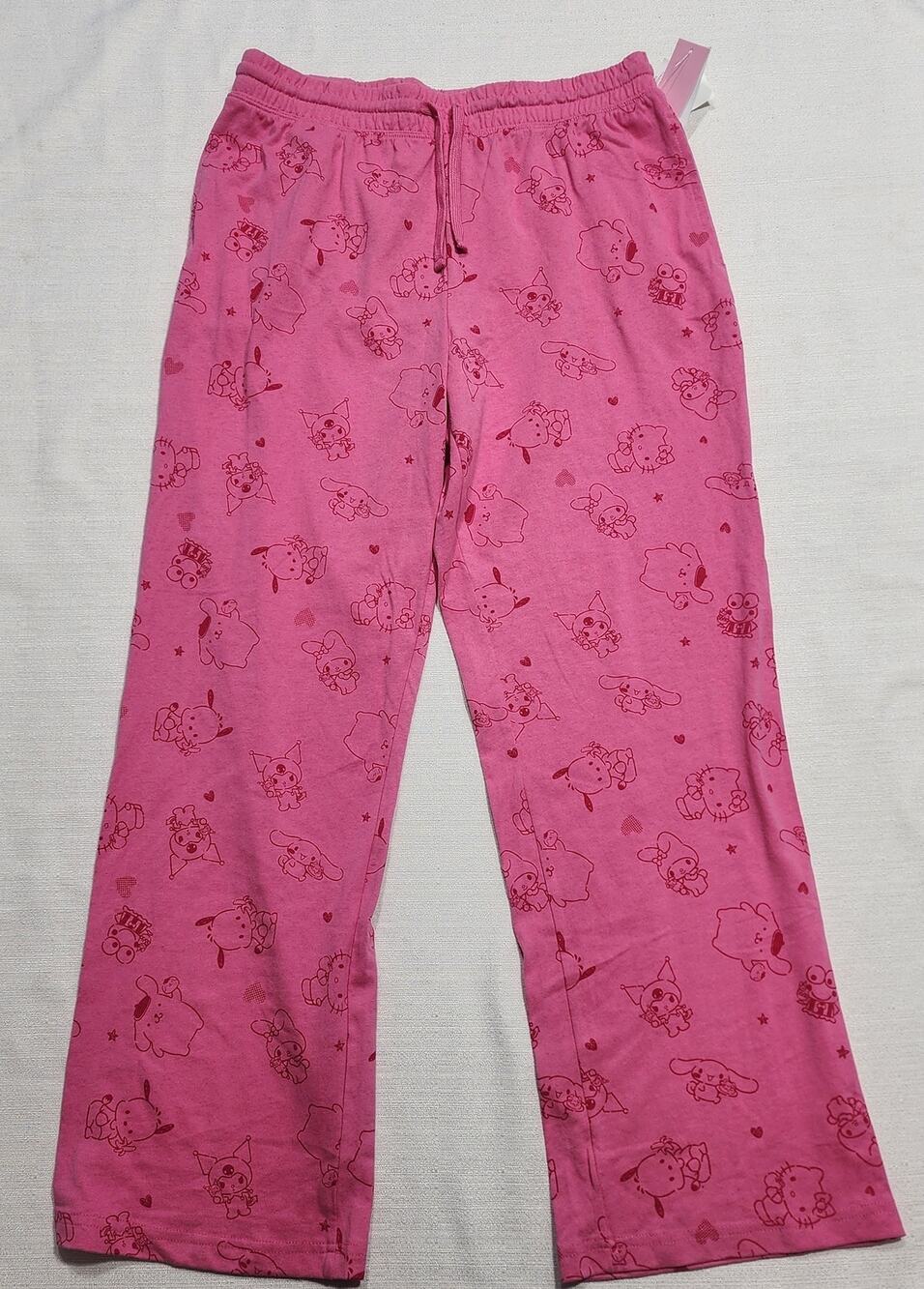 Hello kitty and friends Pink pajamas women large